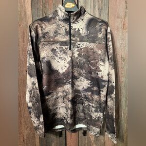 Cabela's O2 Octane Camouflage Quarter-Zip NWOT Mens Large Pullover
